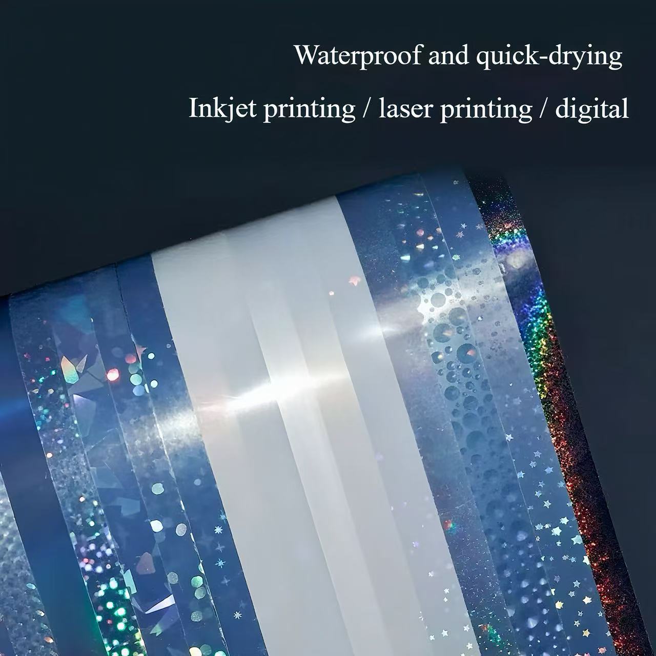 Holographic paper Self-adhesive sticker