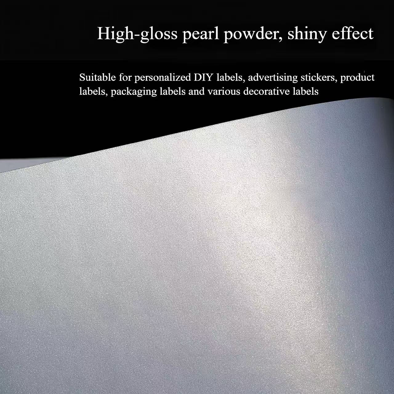 Pearl ice white paper Self-adhesive sticker