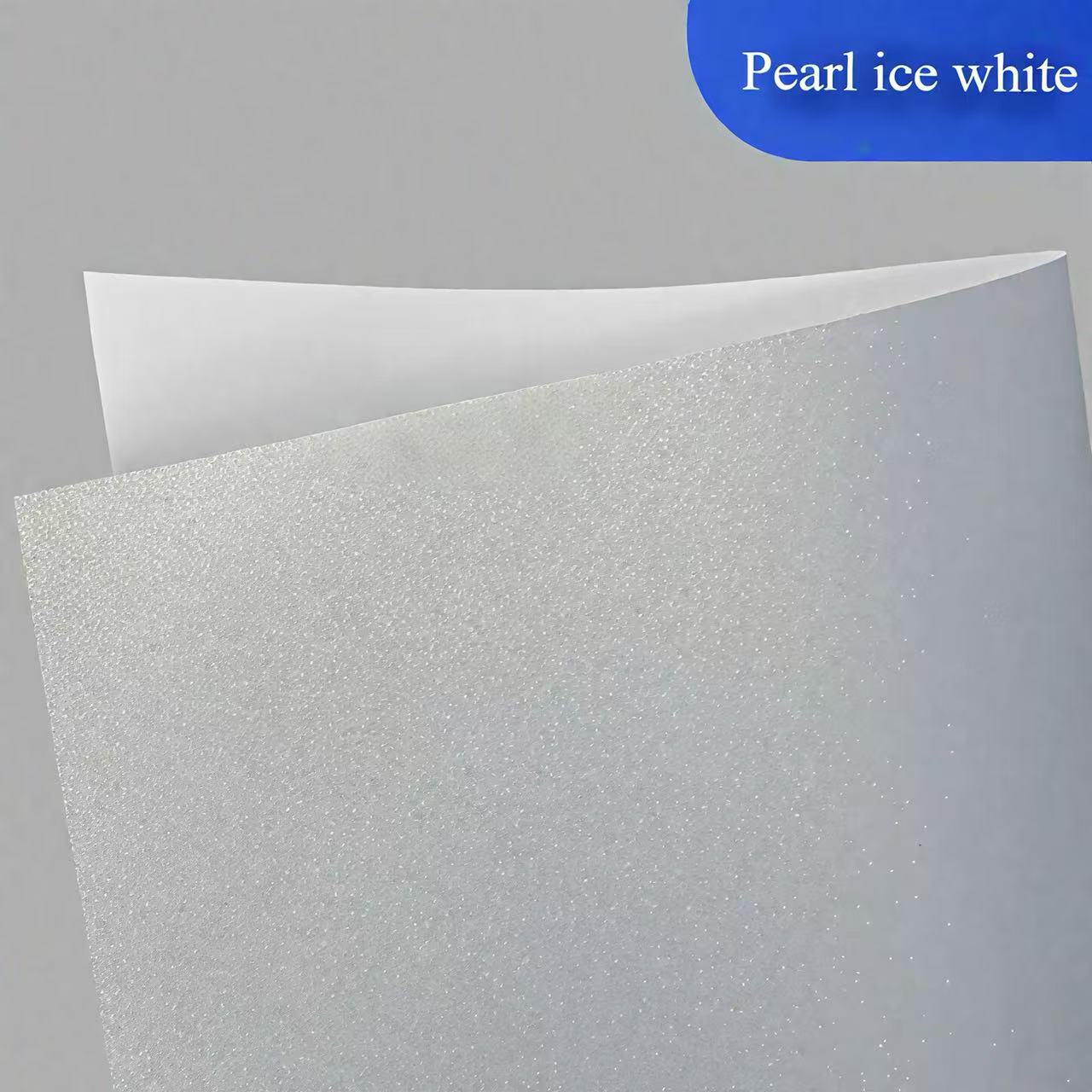 Pearl ice white paper Self-adhesive sticker