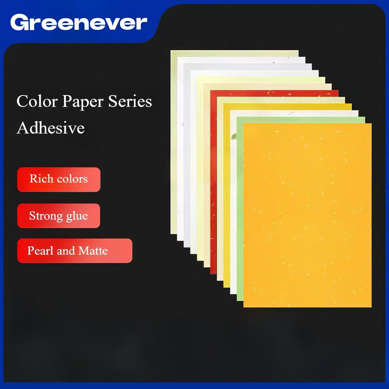 Pearl color paper Self-adhesive sticker