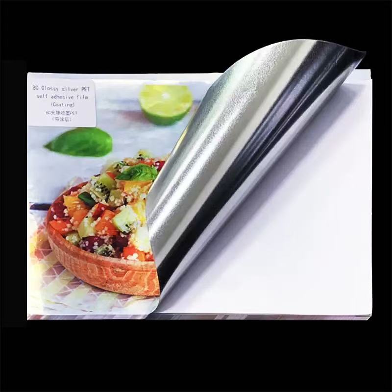 DIY Vinyl stickers Inkjet Glossy silver