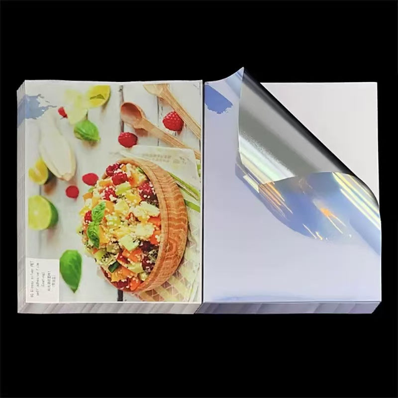 DIY Vinyl stickers Inkjet Glossy silver