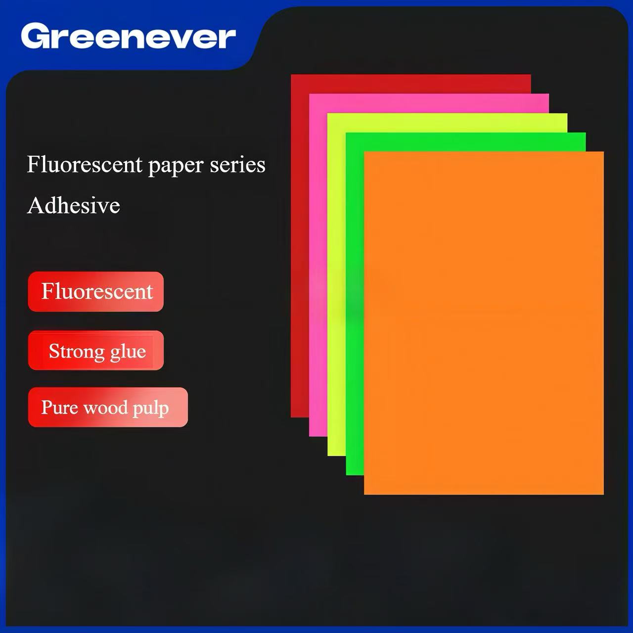 Fluorescent Paper Series Self-adhesive sticker