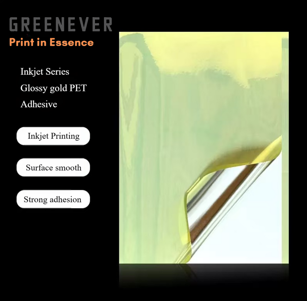 DIY Vinyl stickers Inkjet Glossy gold